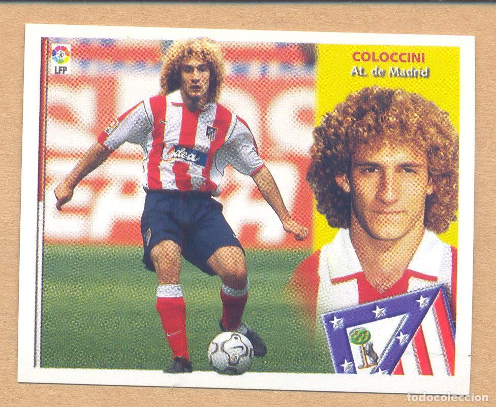Fu&szlig;ball-Sticker: liga 2002-2003 este, coloccini - atletico de madrid, nunca pegado, ver foto