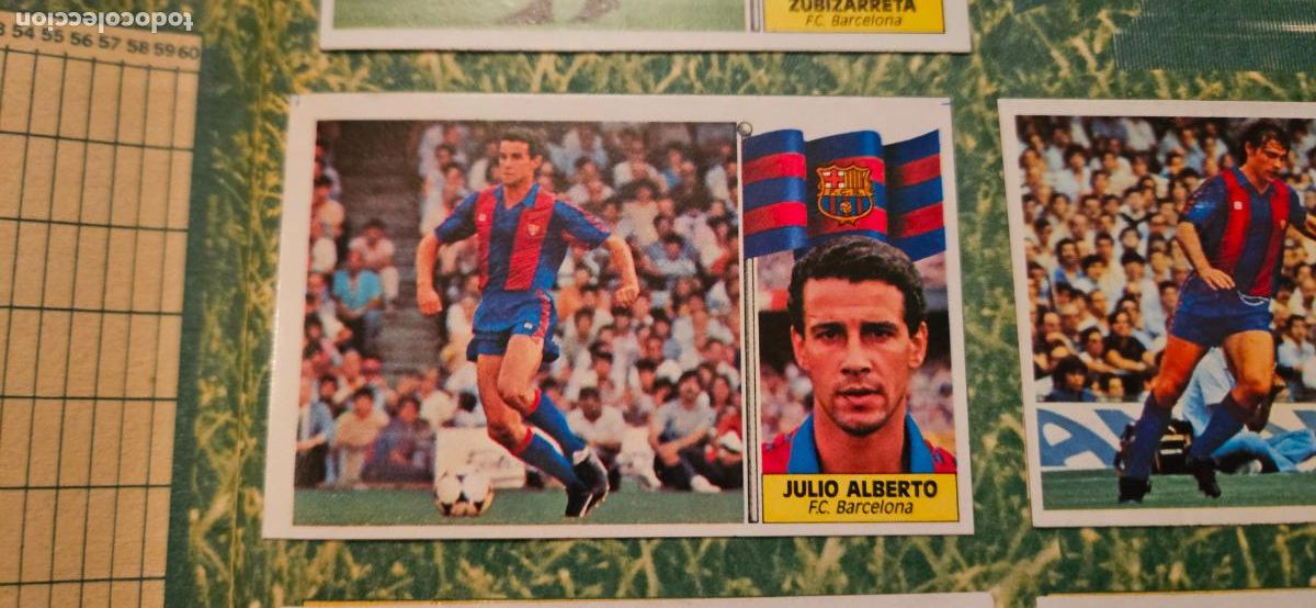 Fu&szlig;ball-Sticker: barcelona julio alberto este 1986 1987 86 87 despegado