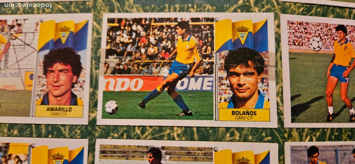 Cromos de f&uacute;tbol: cadiz este bola&ntilde;os 1986 1987 86 87 despegado