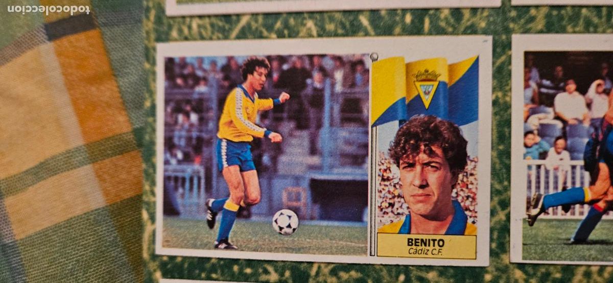 Cromos de f&uacute;tbol: cadiz benito este 1986 1987 86 87 despegado