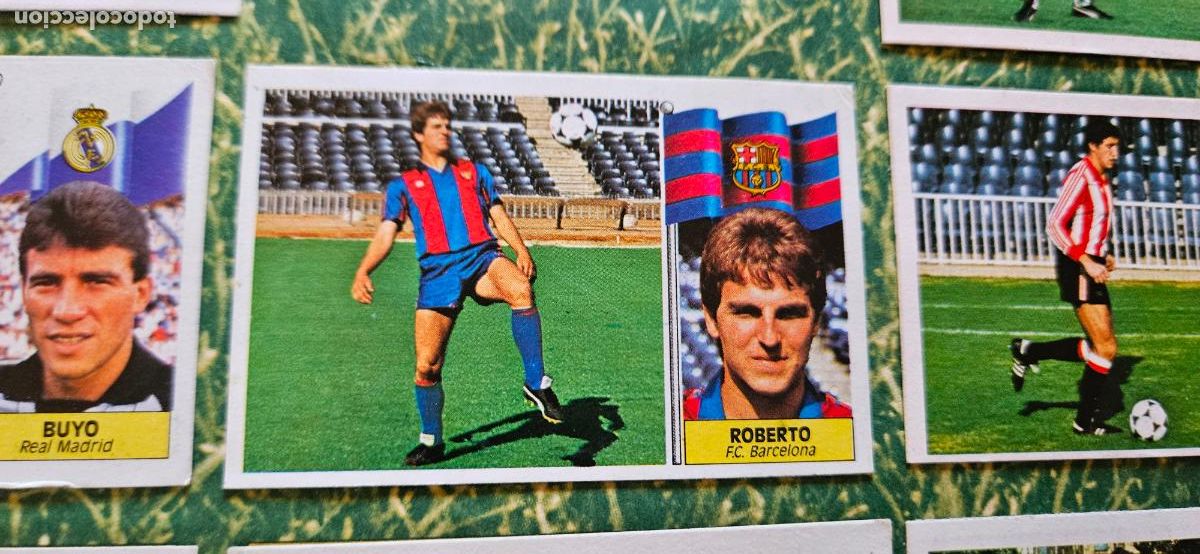 Cromos de F&uacute;tbol: fichaje 4 roberto barcelona este despegado 1986 1987 86 89