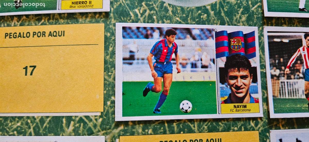Cartes &agrave; collectionner de Football: fichaje 18 nayim barcelona este despegado 1986 1987 86 102