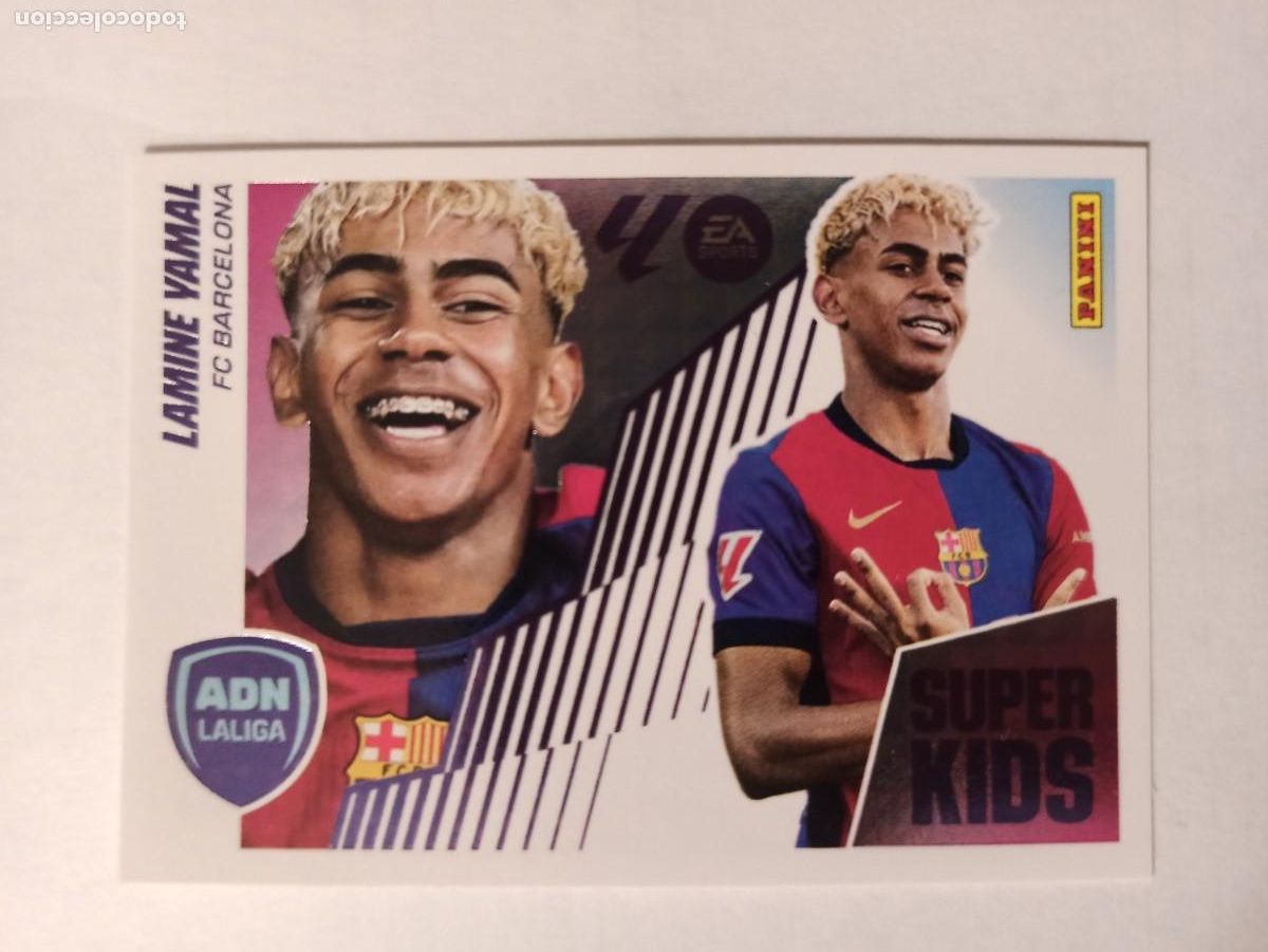 Cromos de F&uacute;tbol: CROMO ADN SUPER KIDS 14 LAMINE YAMAL BARCELONA BAR&Ccedil;A SPAIN - LIGA ESTE PANINI 2025 2026 25 26 F&Uacute;TBOL