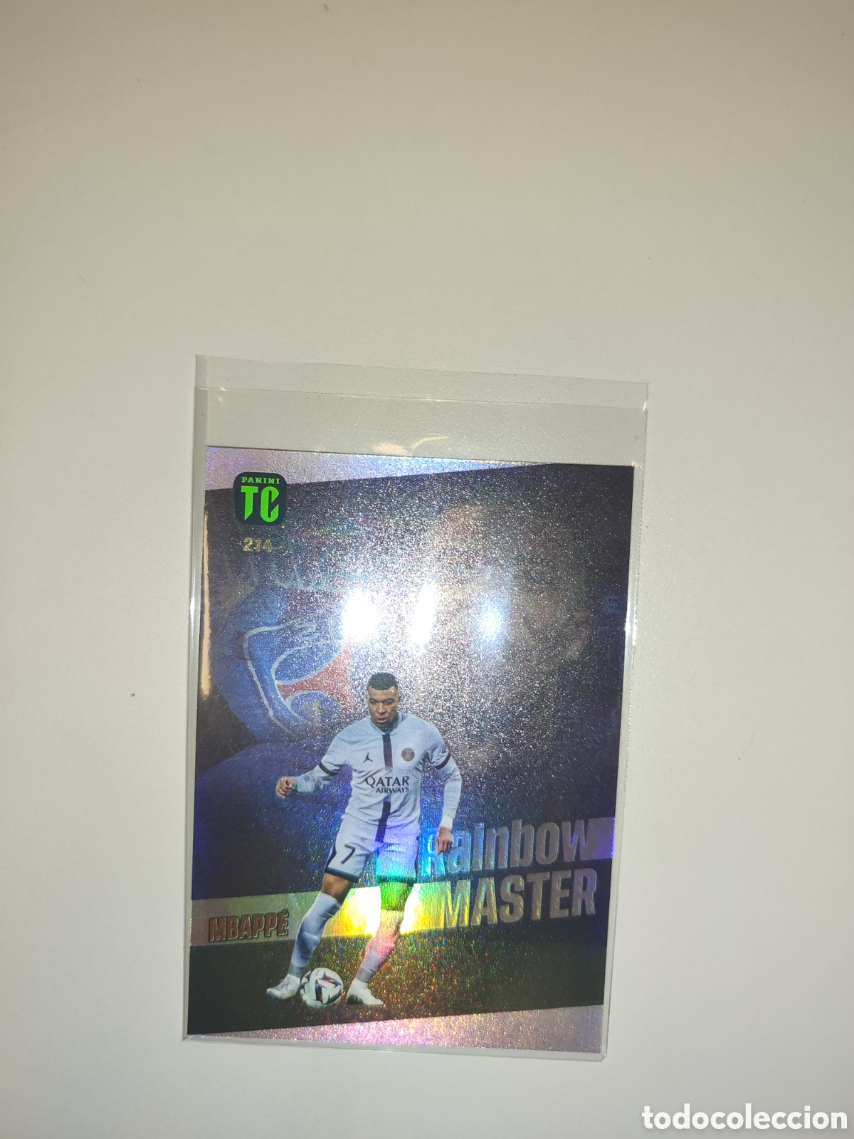 Cromos de f&uacute;tbol: Card Mbappe Rainbow M&aacute;ster Top Class - Foto 2