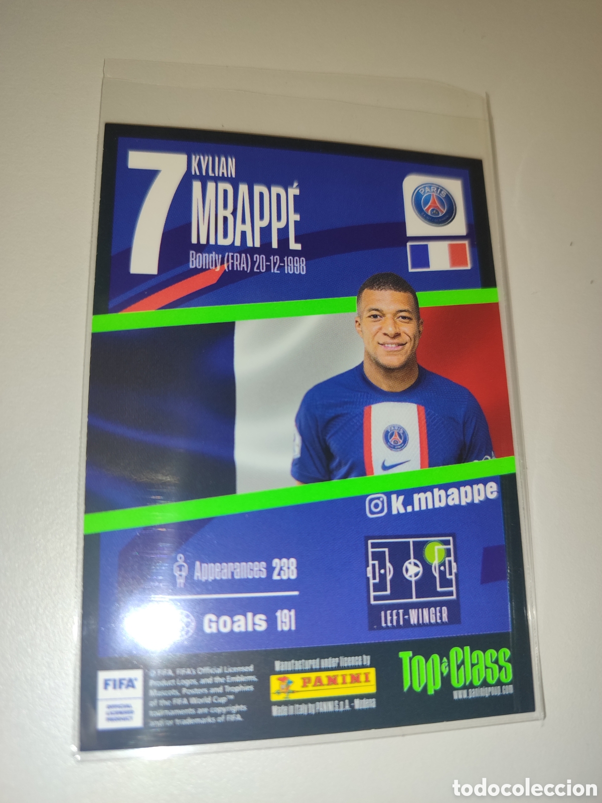 Cromos de f&uacute;tbol: Card Mbappe Rainbow M&aacute;ster Top Class - Foto 4