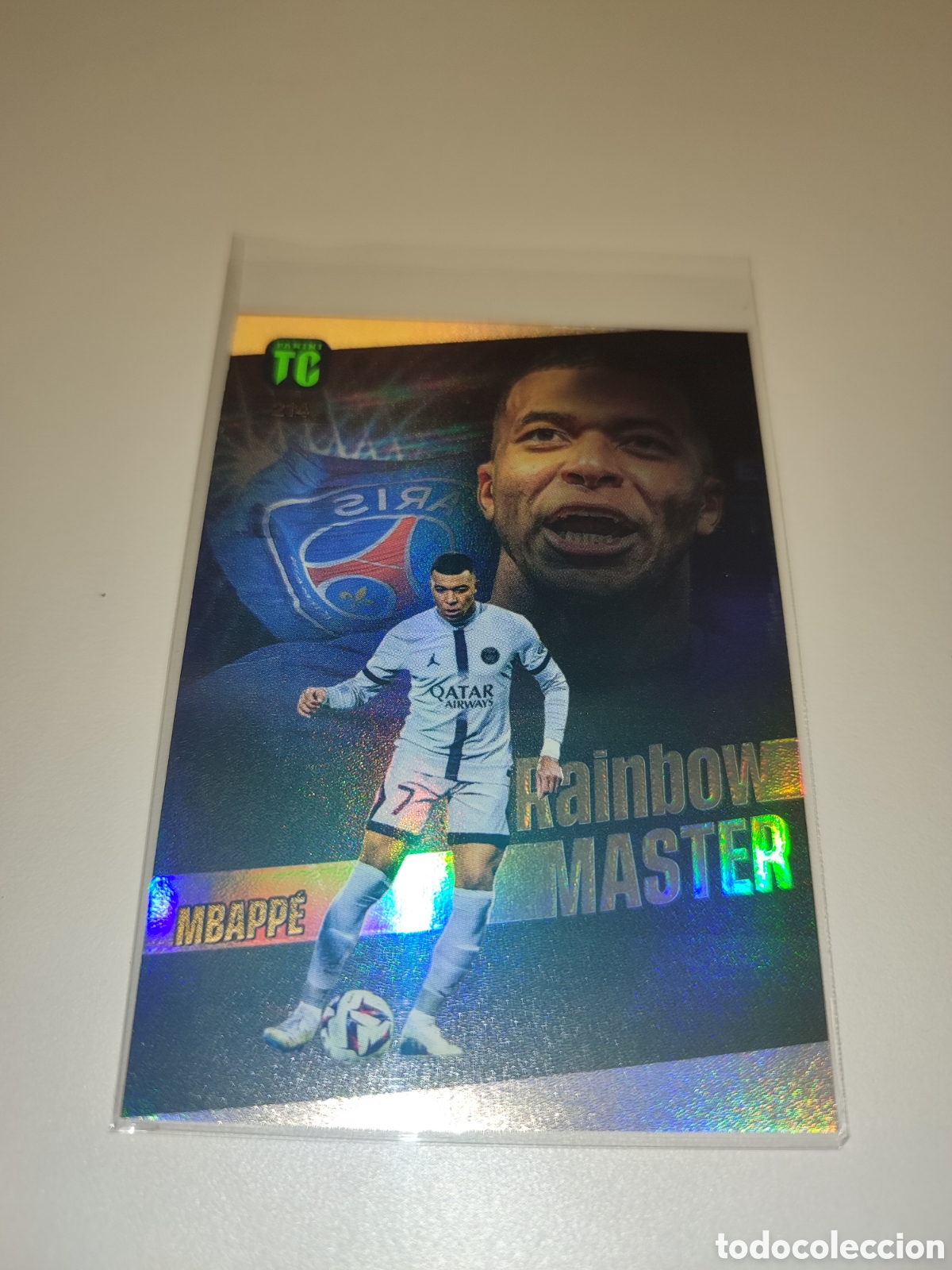 Cromos de f&uacute;tbol: Card Mbappe Rainbow M&aacute;ster Top Class - Foto 1