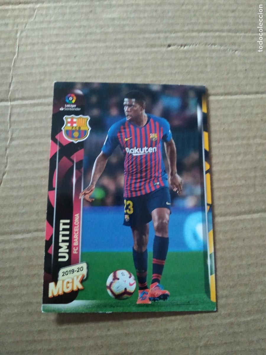 Figurine di Calcio: 61 UMTITI BARCELONA BAR&Ccedil;A CROMO FUTBOL PANINI LIGA MEGACRACKS 2019-2020 MGK 19-20