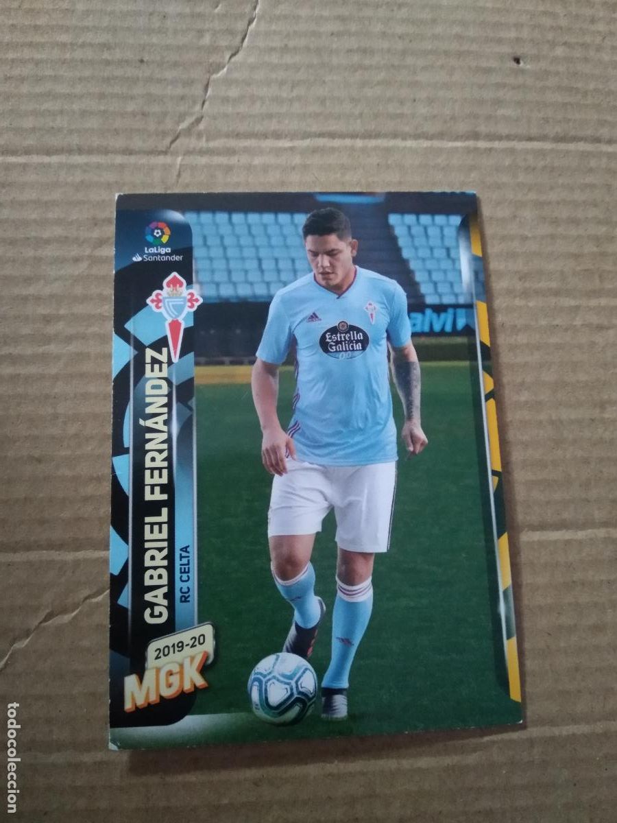 Cromos de F&uacute;tbol: 107 GABRIEL FERNANDEZ CELTA DE VIGO CROMO FUTBOL PANINI LIGA MEGACRACKS 2019-2020 MGK 19-20
