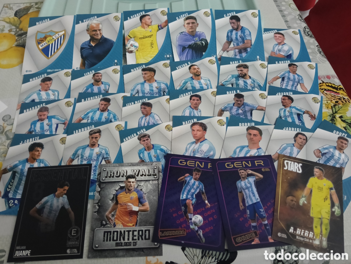 Cromos de f&uacute;tbol: M&aacute;laga 25/26. Colecci&oacute;n Completa - Foto 1