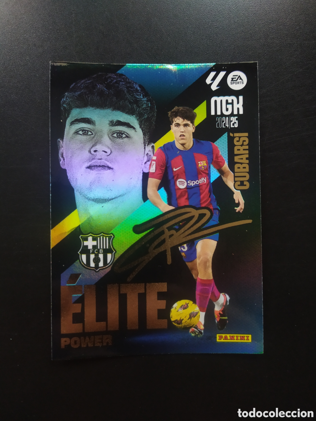 Cartes &agrave; collectionner de Football: Megacracks 2024 2025 24 25 panini Cubarsi elite power n&deg; P3 P 3 Barcelona