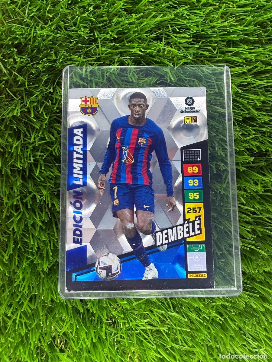 Cromos de f&uacute;tbol: Demb&eacute;l&eacute; Edici&oacute;n Limitada FC Barcelona Adrenalyn XL 22 23