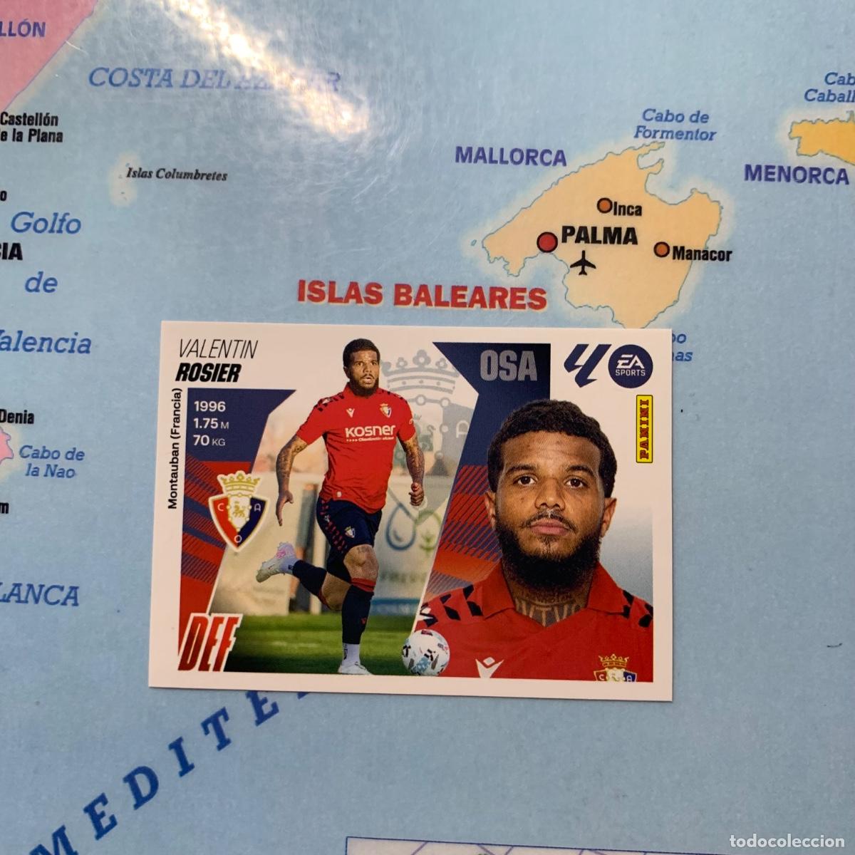 Cromos de f&uacute;tbol: Rosier n&uacute;mero 5 del Osasuna cromo liga este 25-26 2025-2026