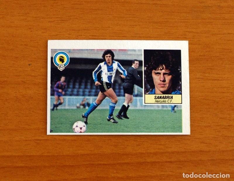 Fu&szlig;ball-Sticker: H&eacute;rcules - Sanabria - Ediciones Este Liga 1984-1985, 84-85 - Nunca pegado