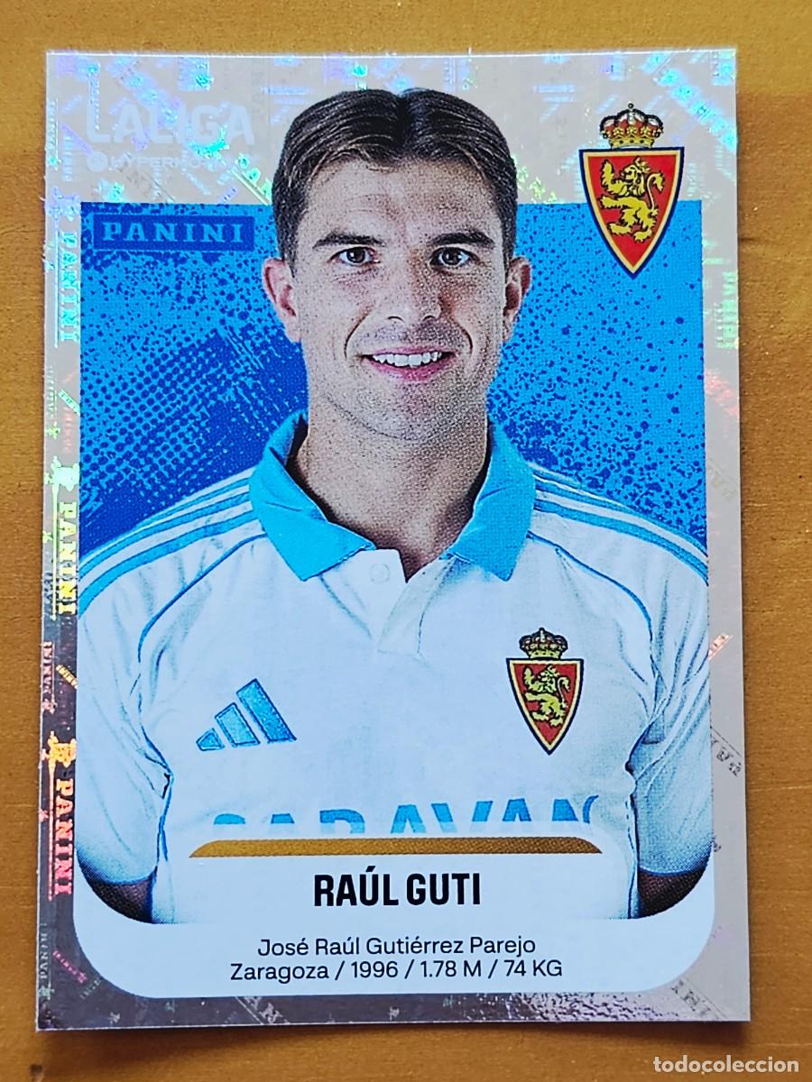 Cromos de F&uacute;tbol: 413 Ra&uacute;l Guti, Real Zaragoza, Liga Hypermotion 2&ordf; Divisi&oacute;n, Panini 2025 2026 25 26