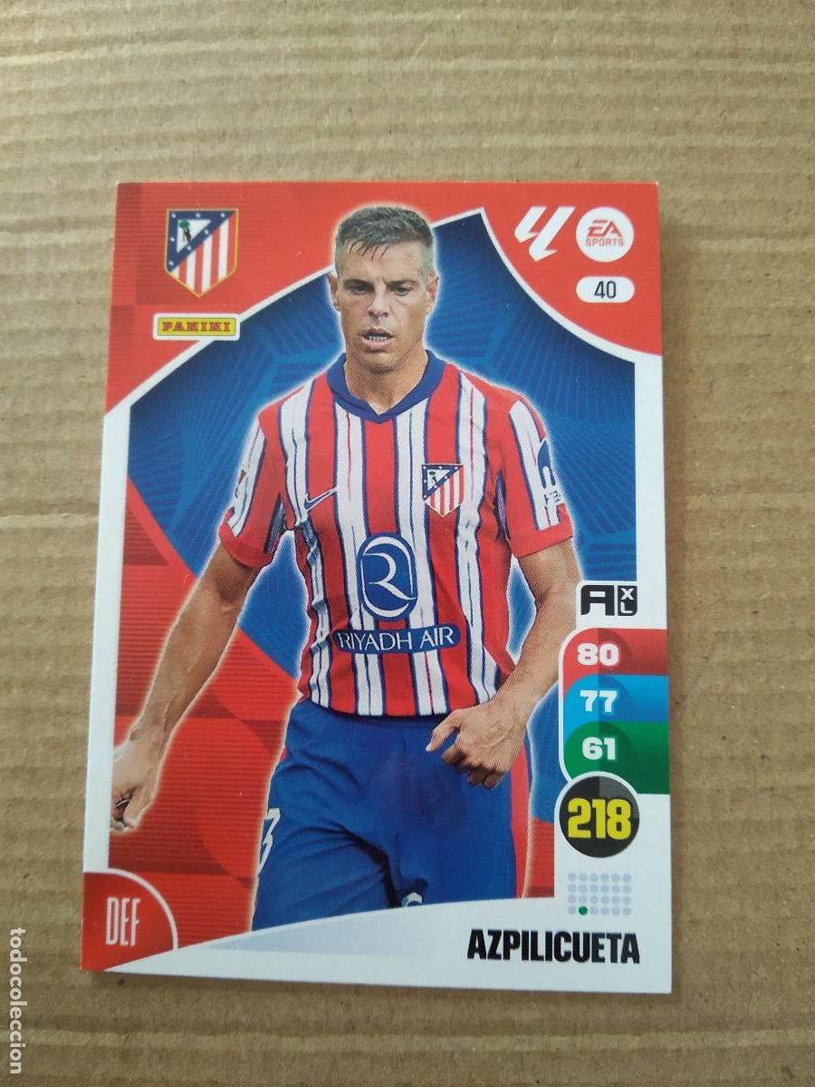 Football Stickers: 40 AZPILICUETA ATLETICO DE MADRID CROMO FUTBOL PANINI ADRENALYN 2024-2025 LIGA 24-25