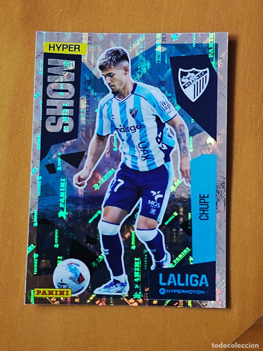 Cromos de F&uacute;tbol: 425 Chupe, M&aacute;laga CF, Hyper Show, Liga Hypermotion 2&ordf; Divisi&oacute;n Panini 2025 2026 25 26