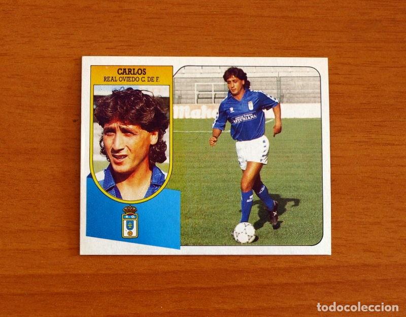 Football Stickers: Real Oviedo - Carlos - Ediciones Este Liga 1991-1992, 91-92 - Nunca pegado
