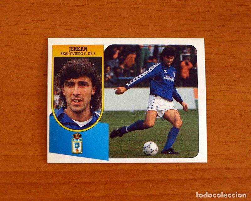 Figurine di Calcio: Real Oviedo - Jerkan - Ediciones Este Liga 1991-1992, 91-92 - Nunca pegado