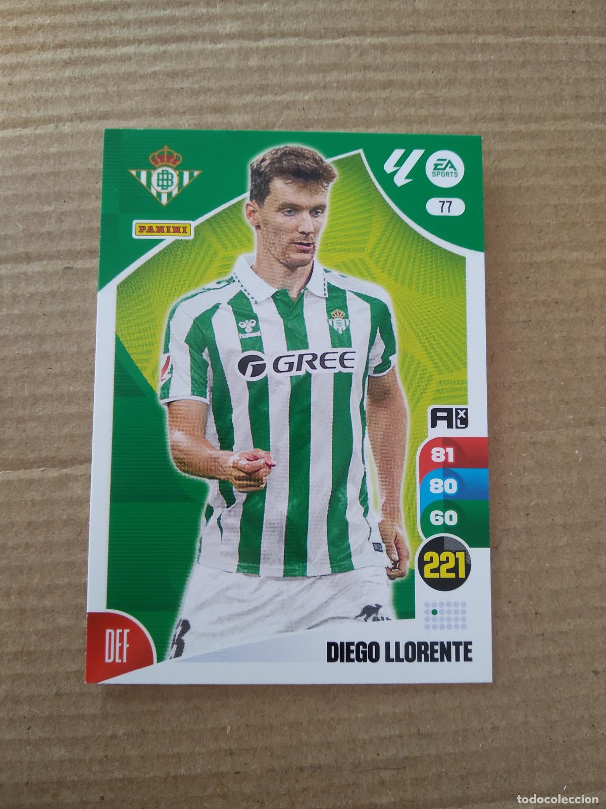 Cromos de f&uacute;tbol: 77 DIEGO LLORENTE BETIS CROMO FUTBOL PANINI ADRENALYN 2024-2025 LIGA 24-25