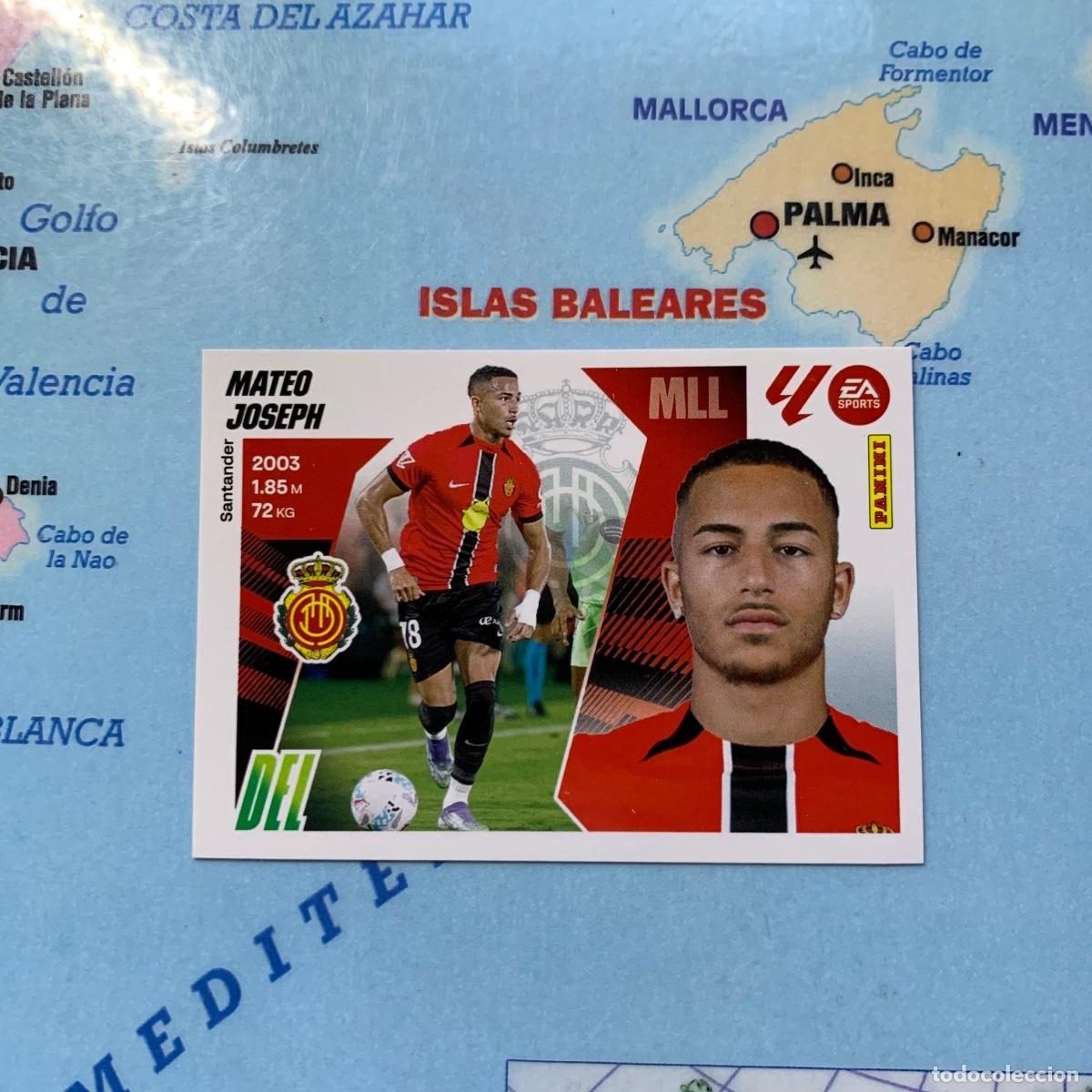 Cromos de Futebol: Mateo Joseph &uacute;ltimo fichaje n&uacute;mero 33 del Mallorca cromo liga este 25-26 2025-2026