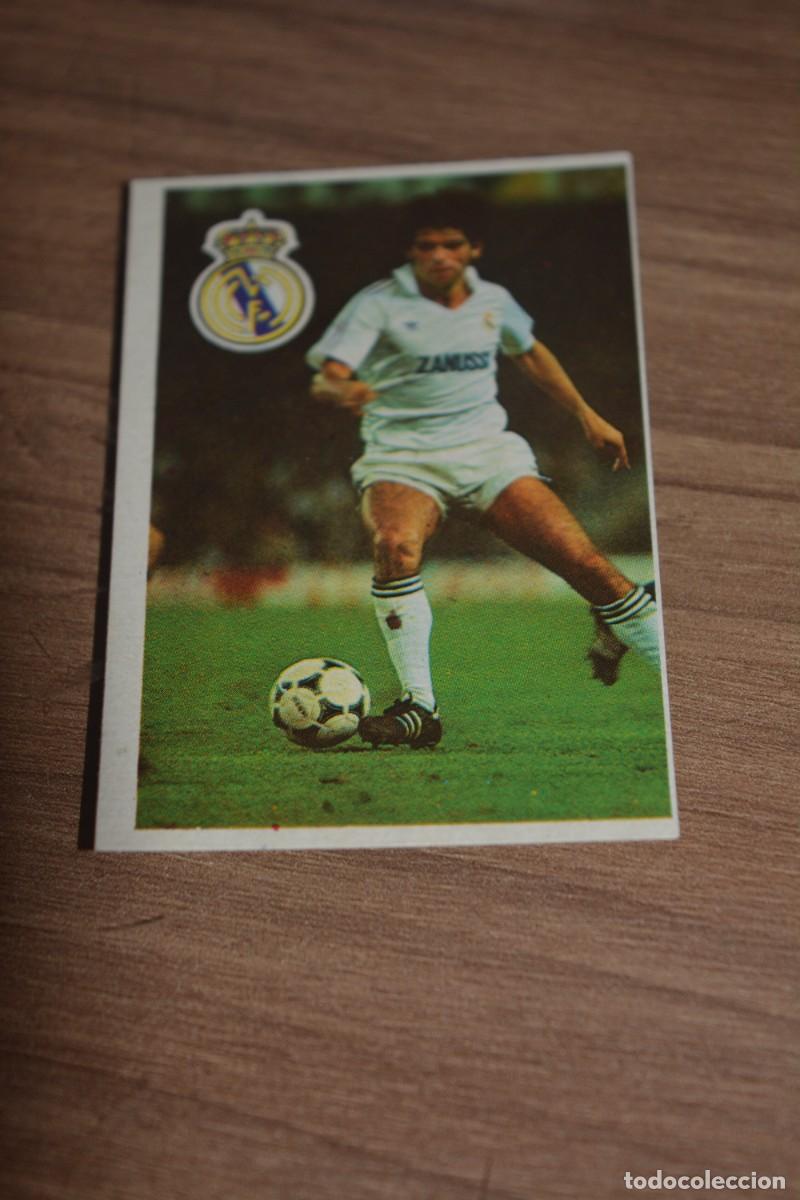 Cromos de F&uacute;tbol: Cromo de Maradona sus driblings Liga 1984-85. Lozano ( Real Madrid)