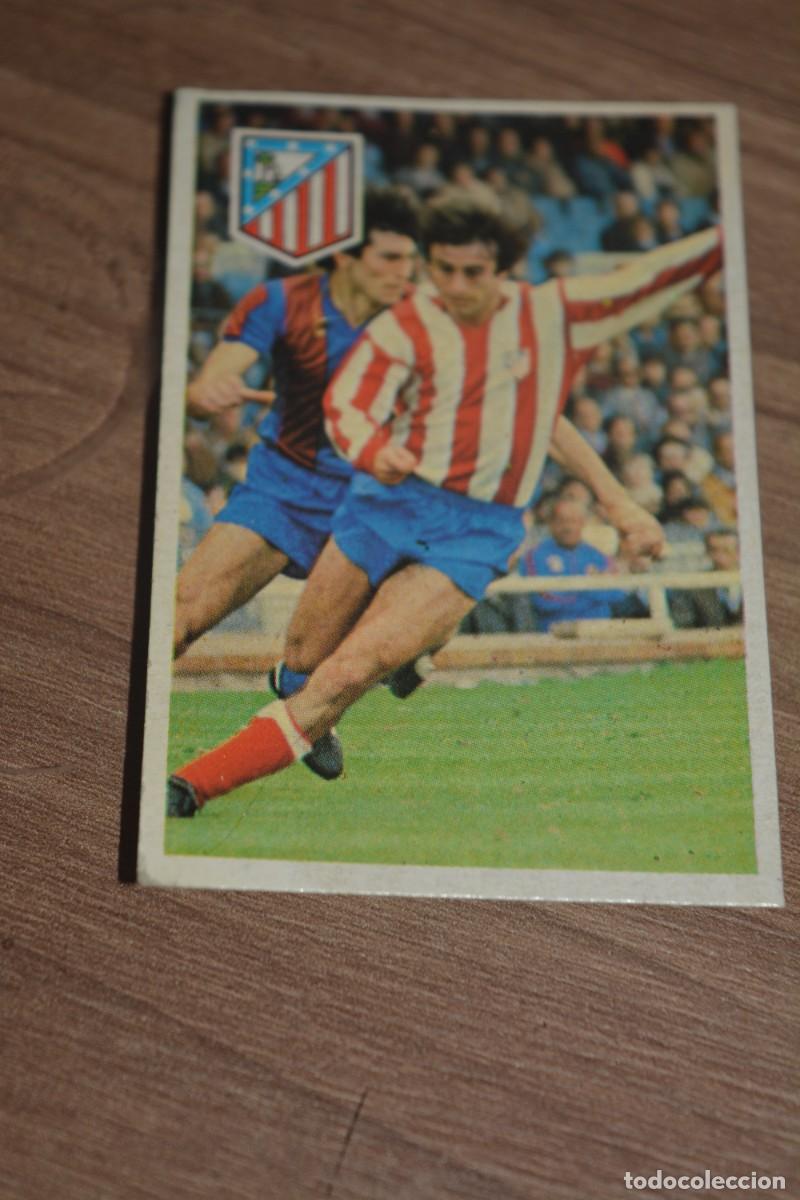 Cromos de F&uacute;tbol: Cromo de Maradona sus driblings Liga 1984-85. Ruiz (At Madrid)