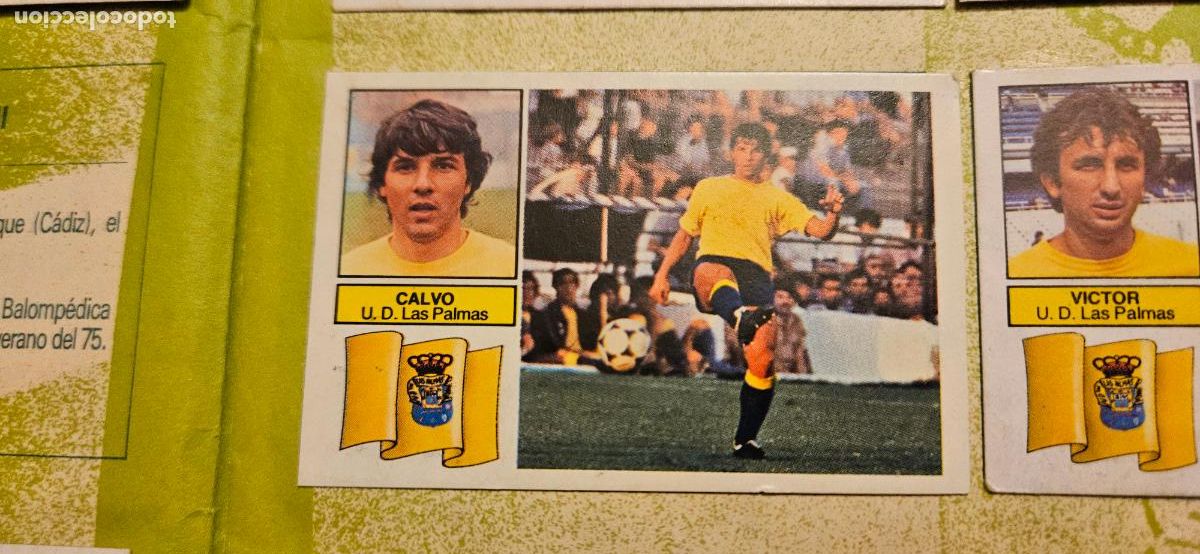 Cromos de F&uacute;tbol: las palmas calvo este 1982 1983 82 83 despegado