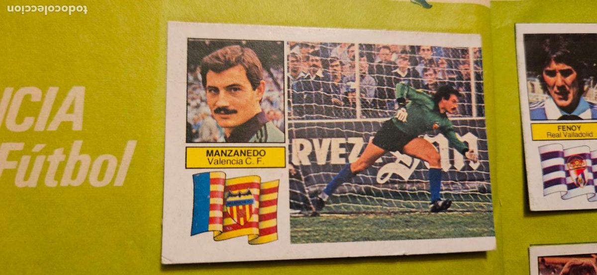 Cartes &agrave; collectionner de Football: valencia manzanedo este 1982 1983 82 83 despegado