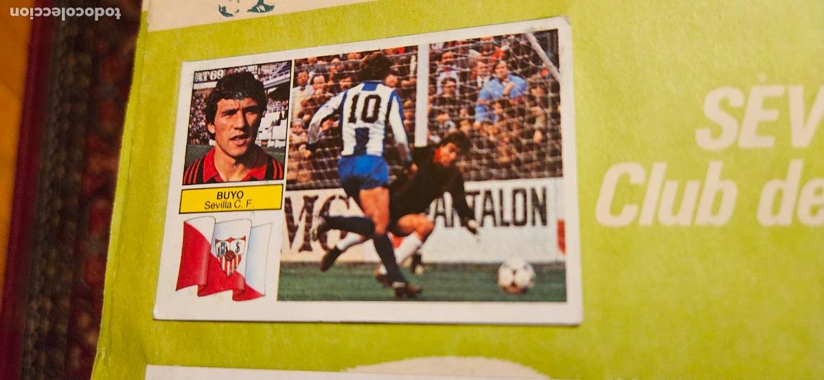 Fu&szlig;ball-Sticker: sevilla buyo este 1982 1983 82 83 despegado
