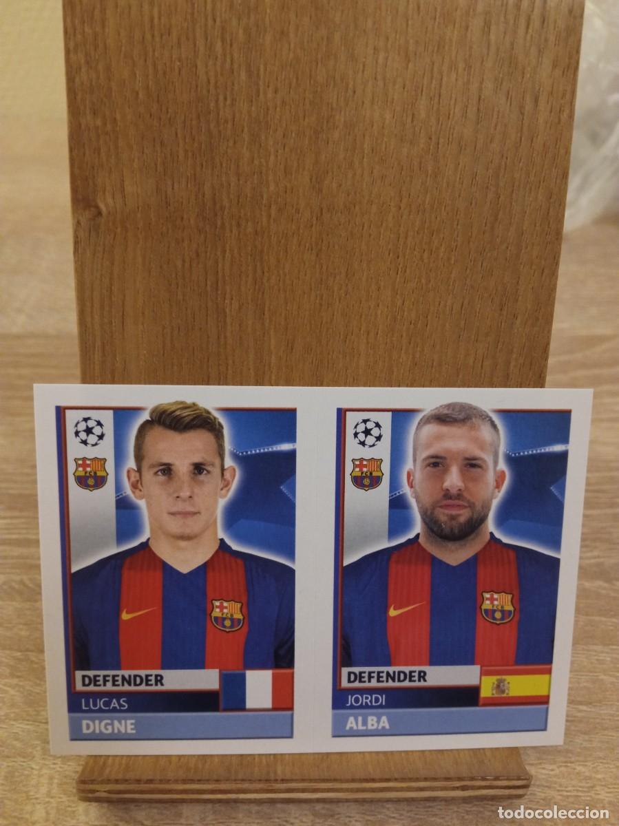 Cromos de Futebol: Lucas Digne Jordi Alba #FCB6 #FCB7 Barcelona Topps UEFA Champions League 2016 2017