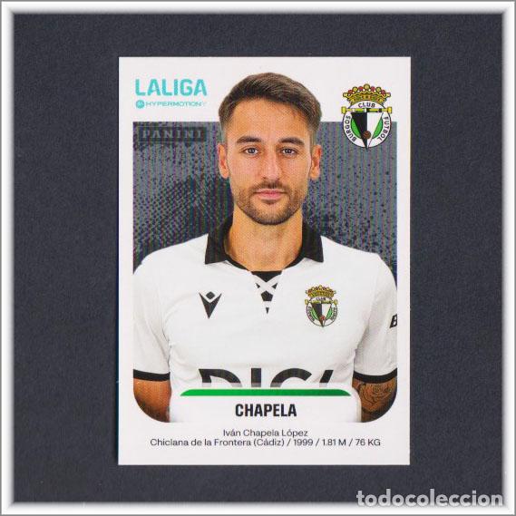 Figurine di Calcio: LIGA ESTE HYPERMOTION 2025 2026 25 26 PANINI CHAPELA 76 BURGOS COLECCI&Oacute;N ALBUM 2&ordf; DIVISI&Oacute;N