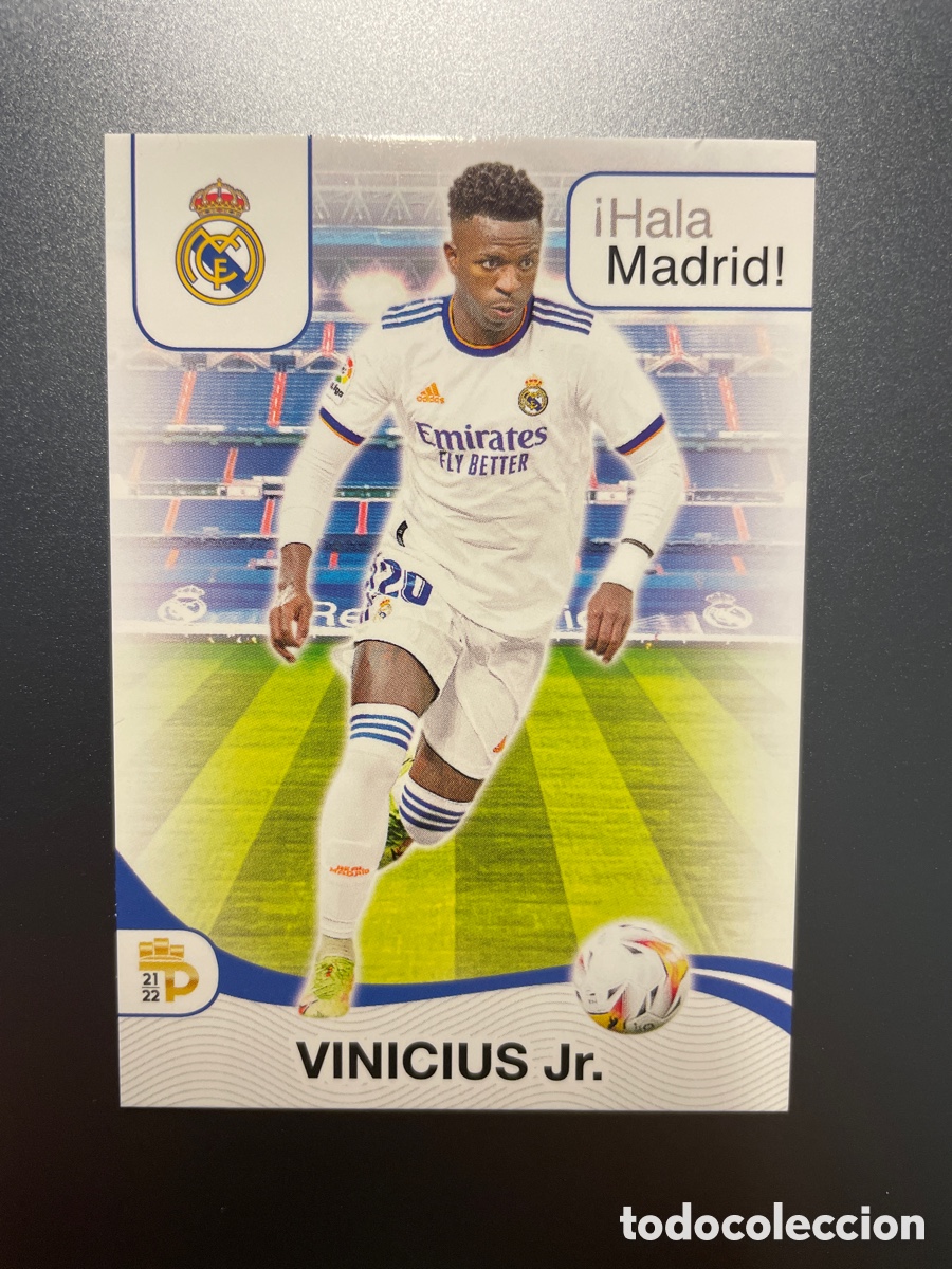 Football Stickers: Vinicius JR 22 &iexcl;Hala Madrid! Panini Podium 2021-22 Real Madrid