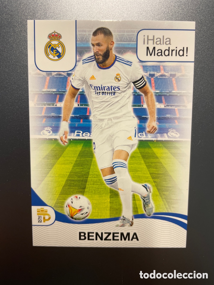Cromos de F&uacute;tbol: Benzema 11 &iexcl;Hala Madrid! Panini Podium 2021-22 Real Madrid