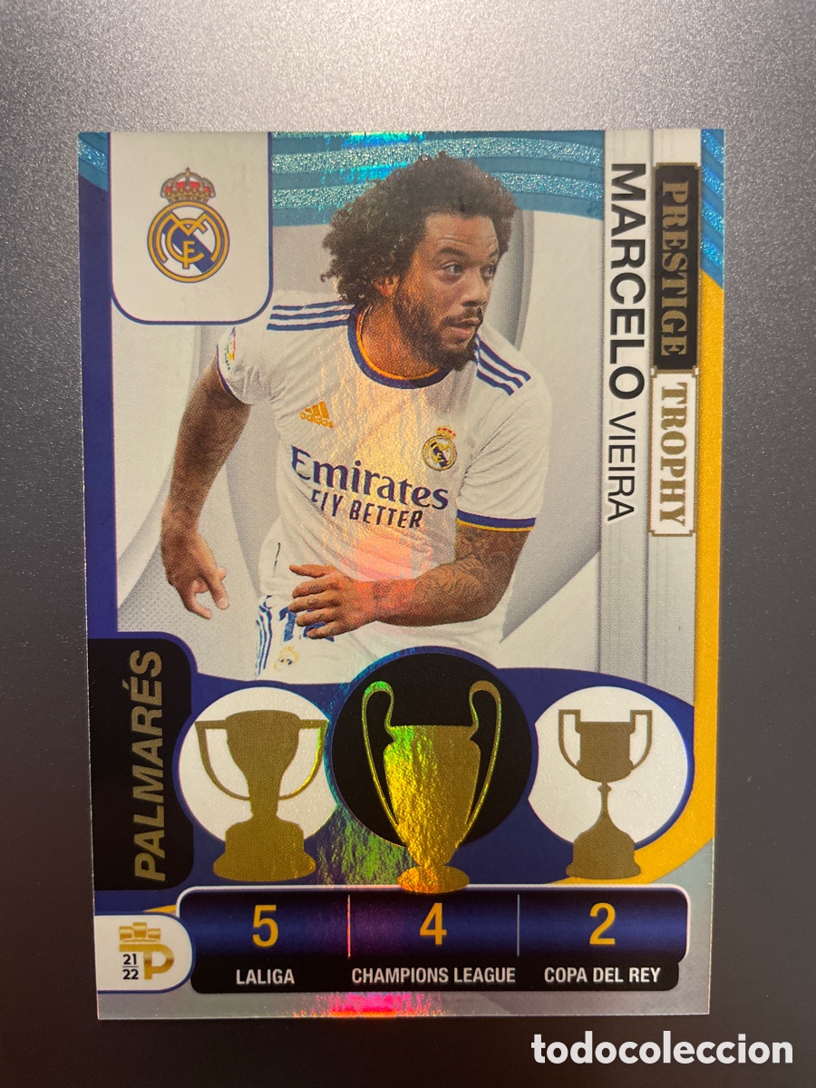 Fu&szlig;ball-Sticker: Marcelo 99 Prestige Trophy Panini Podium 2021-22 Real Madrid