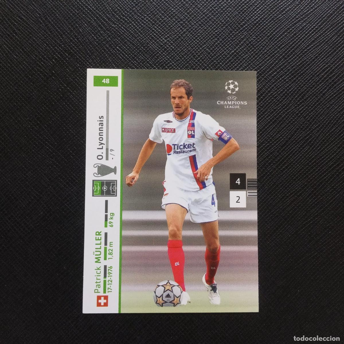 Fu&szlig;ball-Sticker: 48 MULLER LYON PANINI TRADING CARDS UEFA CHAMPIONS LEAGUE 2007 2008 - A190 PG11