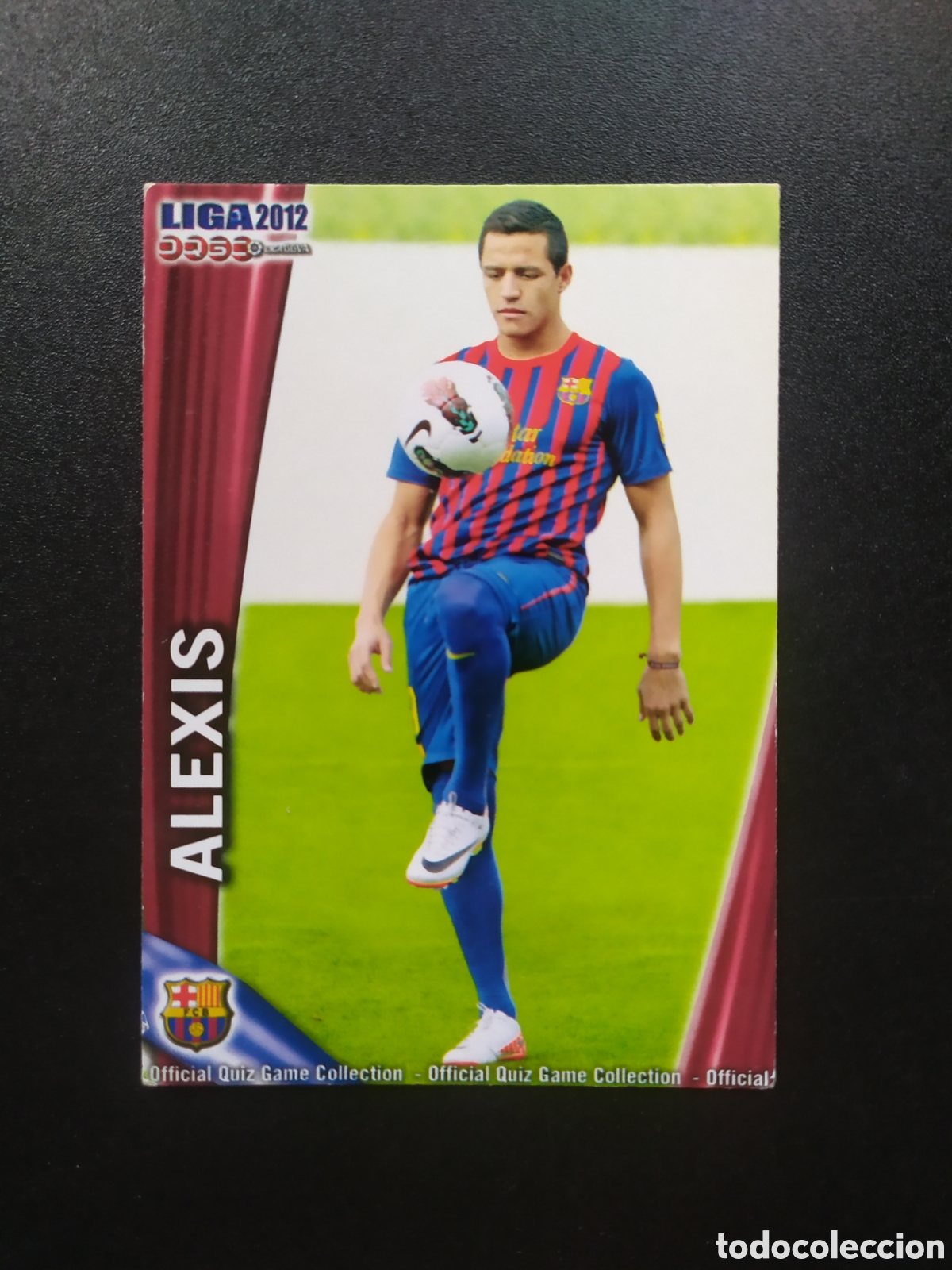 Cromos de F&uacute;tbol: Mundicromo fichas Liga 2011 2012 11 12 Alexis error n&deg; 642 Barcelona