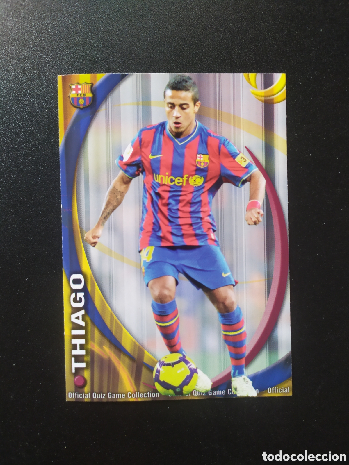 Figurine di Calcio: Mundicromo fichas liga 2010 2011 10 11 Thiago n&deg; 667 Barcelona