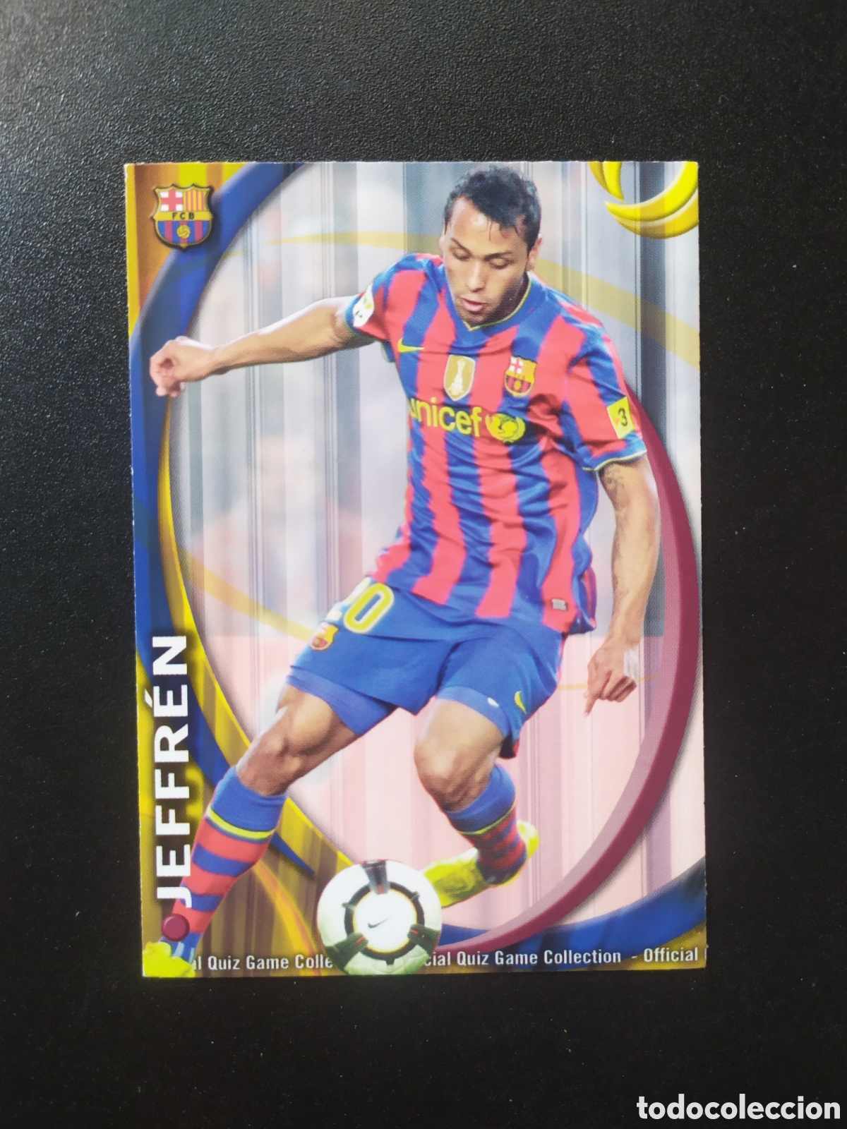 Fu&szlig;ball-Sticker: Mundicromo fichas Liga 2010 2011 10 11 Jeffren n&deg; 668 Barcelona