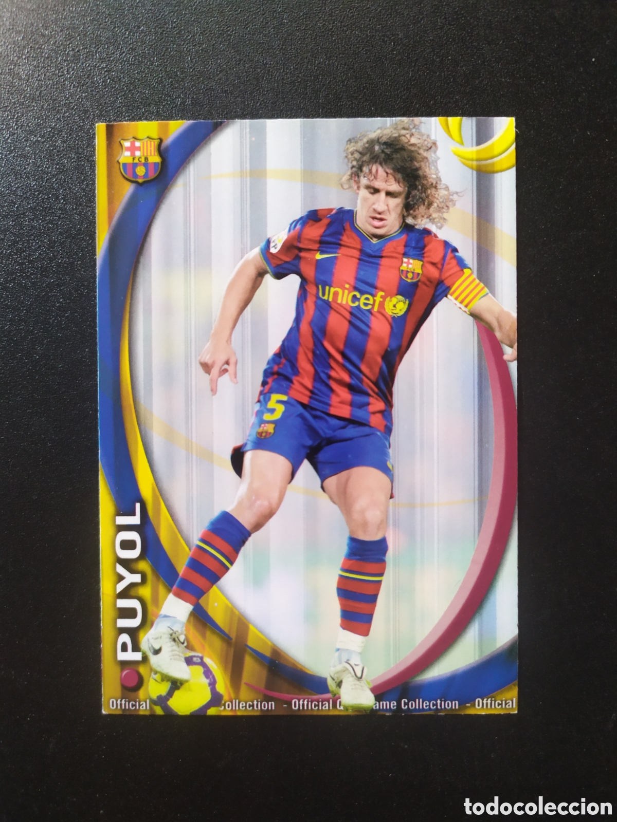Cromos de f&uacute;tbol: Mundicromo fichas Liga 2010 2011 10 11 Puyol n&deg; 8 Barcelona