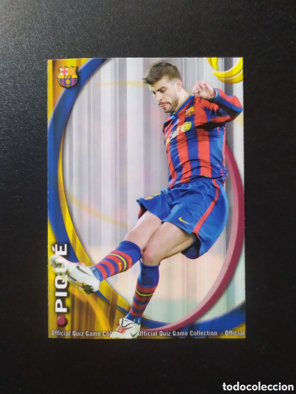 Figurine di Calcio: Mundicromo fichas Liga 2010 2011 10 11 Piqu&eacute; n&deg; 10 Barcelona