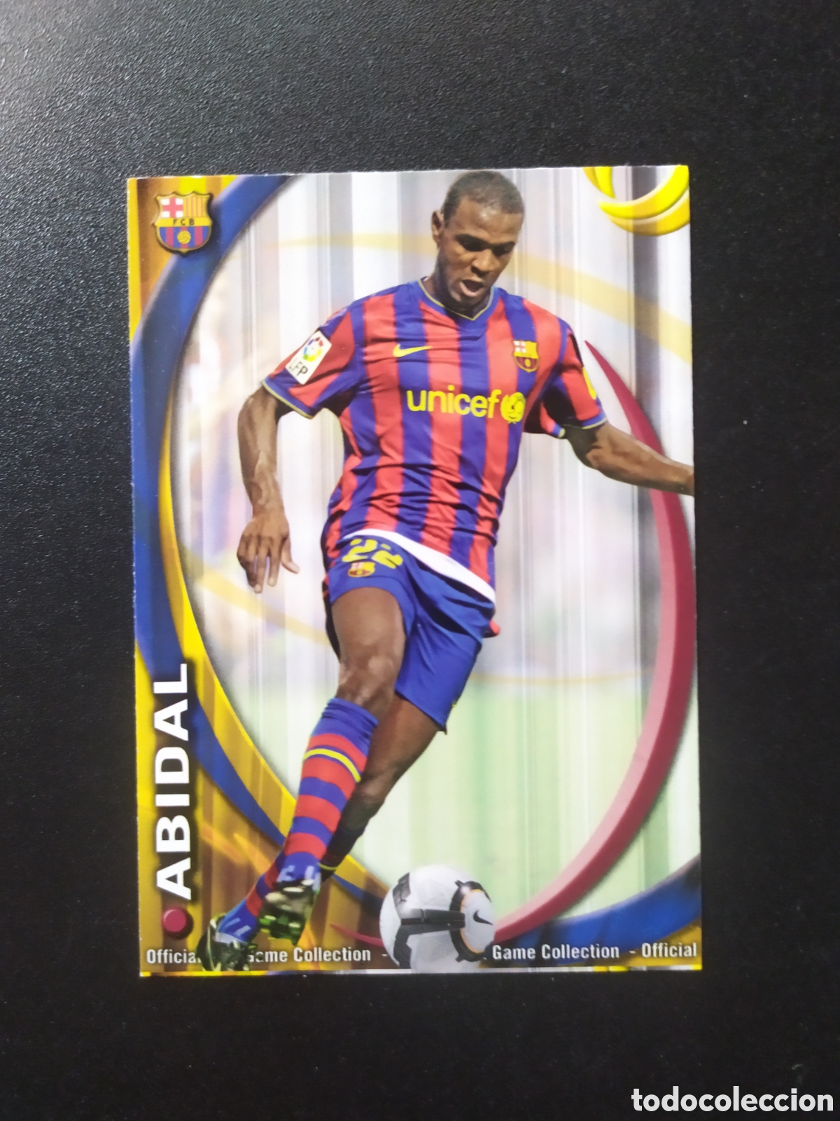 Cromos de Futebol: Mundicromo fichas Liga 2010 2011 10 11 Abidal n&deg; 11 Barcelona