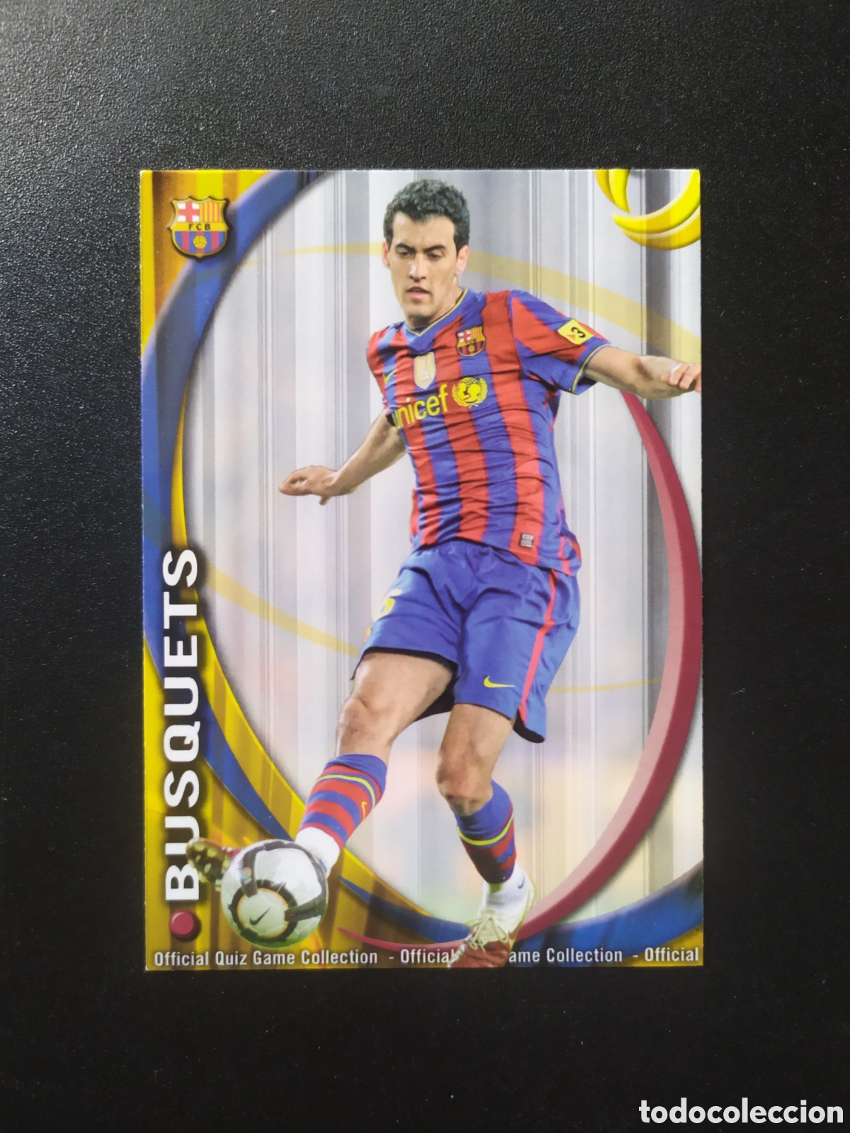 Fu&szlig;ball-Sticker: Mundicromo fichas Liga 2010 2011 10 11 Busquets n&deg; 13 Barcelona