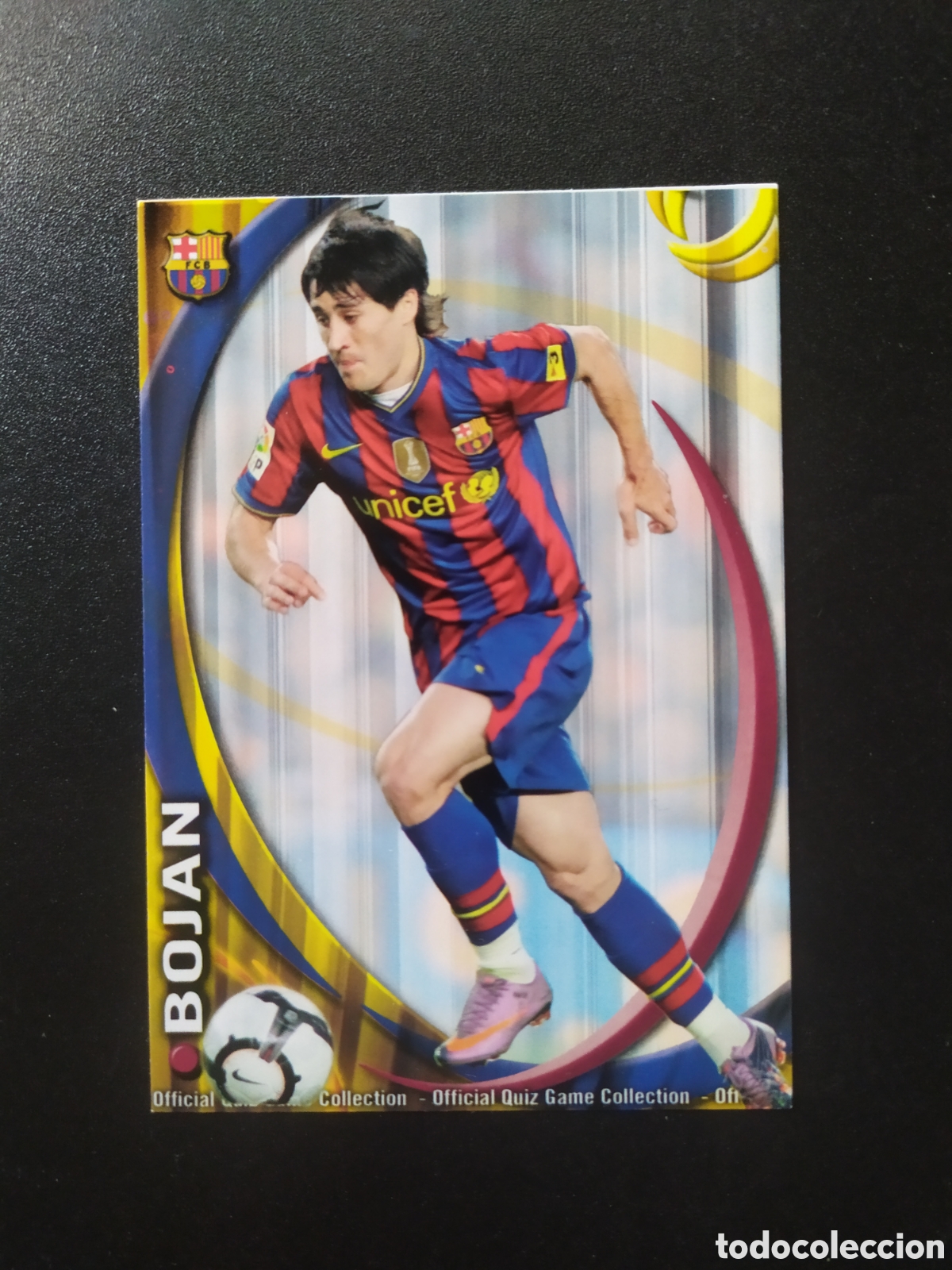 Cromos de f&uacute;tbol: Mundicromo fichas Liga 2010 2011 10 11 Bojan n&deg; 20 Barcelona