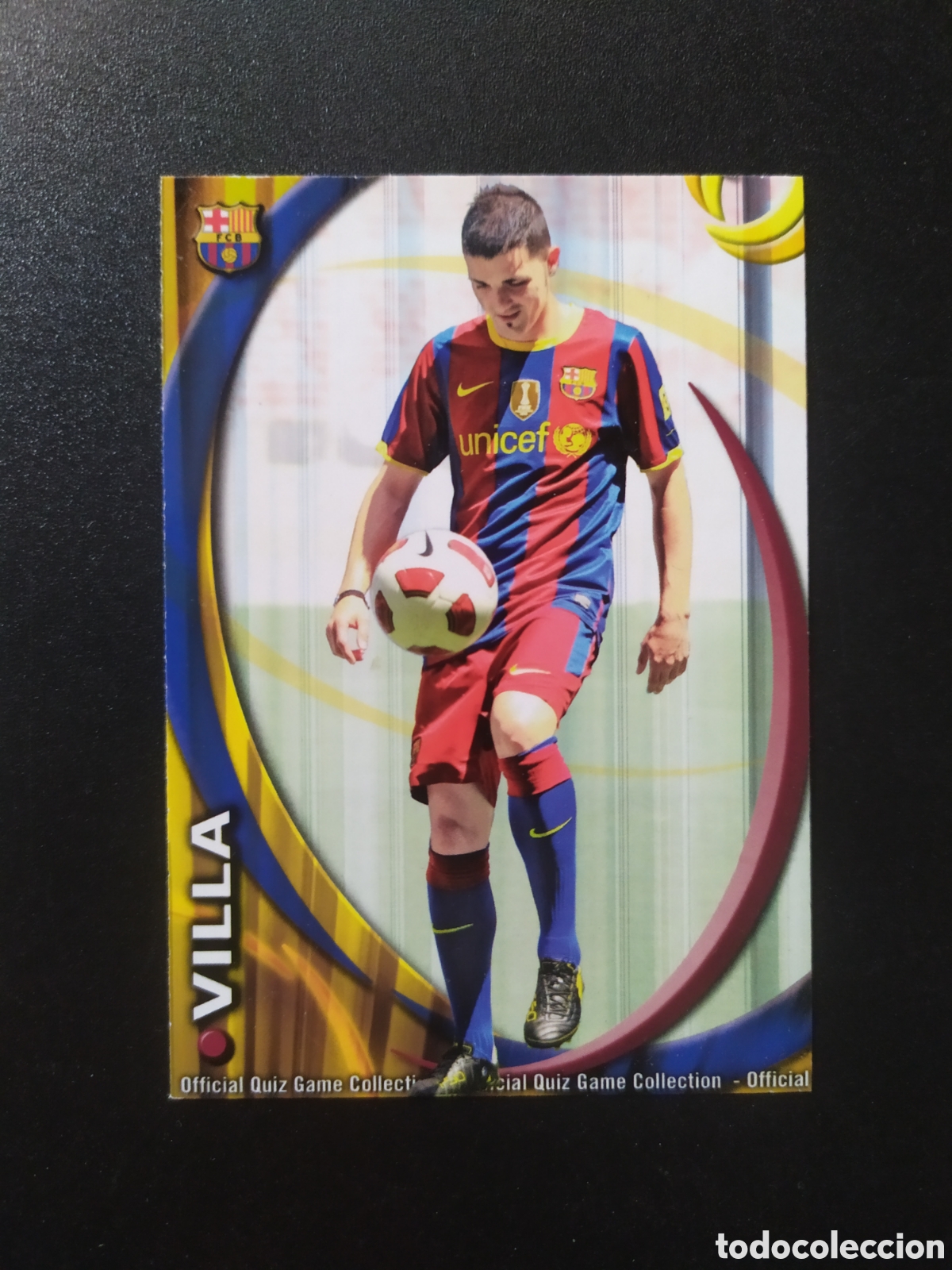 Cromos de f&uacute;tbol: Mundicromo fichas Liga 2010 2011 10 11 Villa n&deg; 21 Barcelona