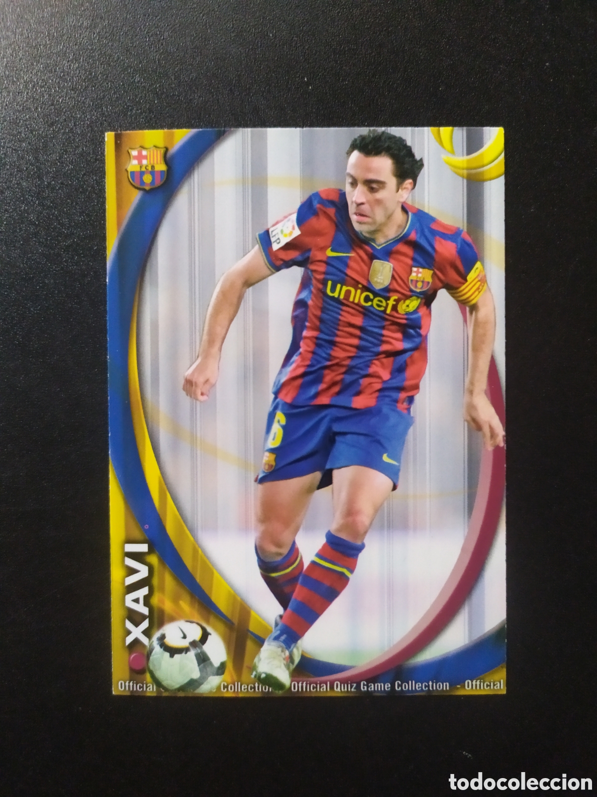 Fu&szlig;ball-Sticker: Mundicromo fichas Liga 2010 2011 10 11 Xavi corregido n&deg; 16 Barcelona