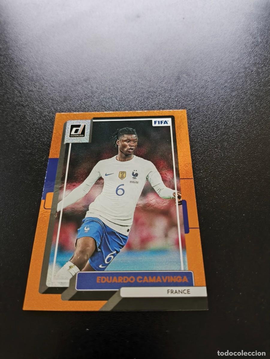 Figurine di Calcio: 53 CAMAVINGA FRANCE REAL MADRID ORANGE PALLAREL PANINI DONRUSS SOCCER 2022 2023 22 23 NO LIGA ESTE