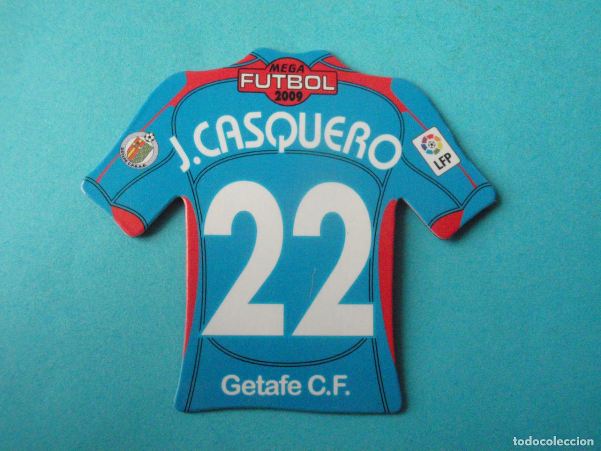 Fu&szlig;ball-Sticker: Im&aacute;n Camiseta n&ordm; 22 J. CASQUERO (Getafe C.F.) Magnet MEGA F&Uacute;TBOL Liga 2008 2009. 08 09