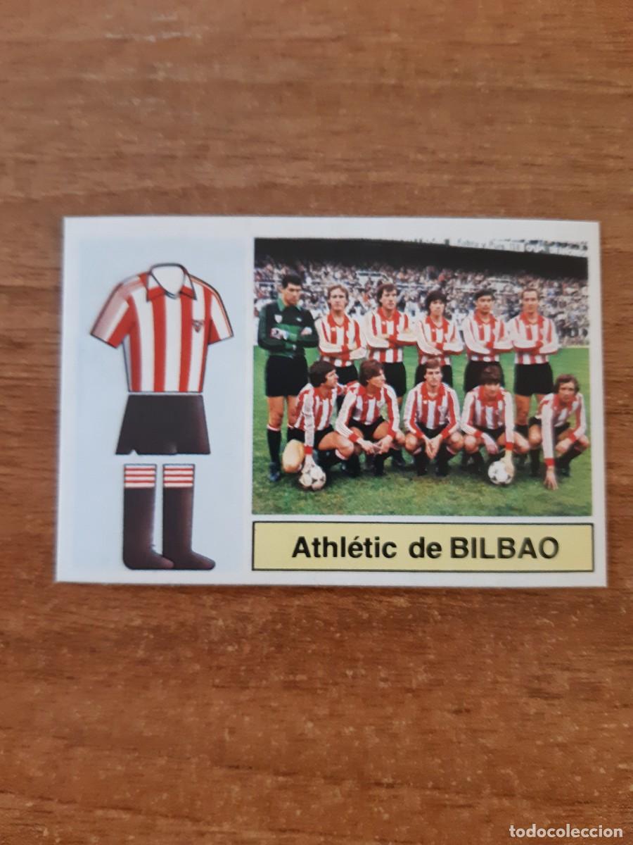 Cromos de F&uacute;tbol: Alineaci&oacute;n Athletic Bilbao Liga 82-83 ESTE. Nunca pegado, sin pegar