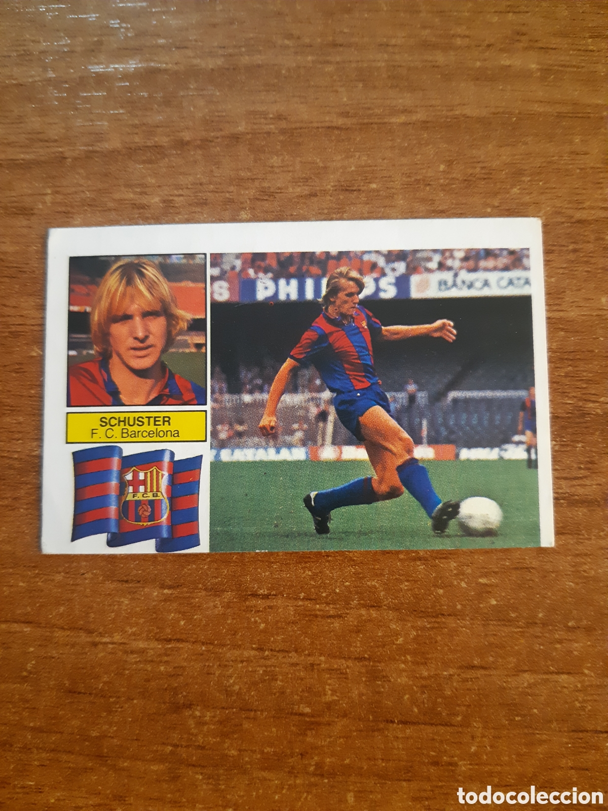 Figurine di Calcio: Schuster (Barcelona) liga 82-83 ESTE. Nunca pegado