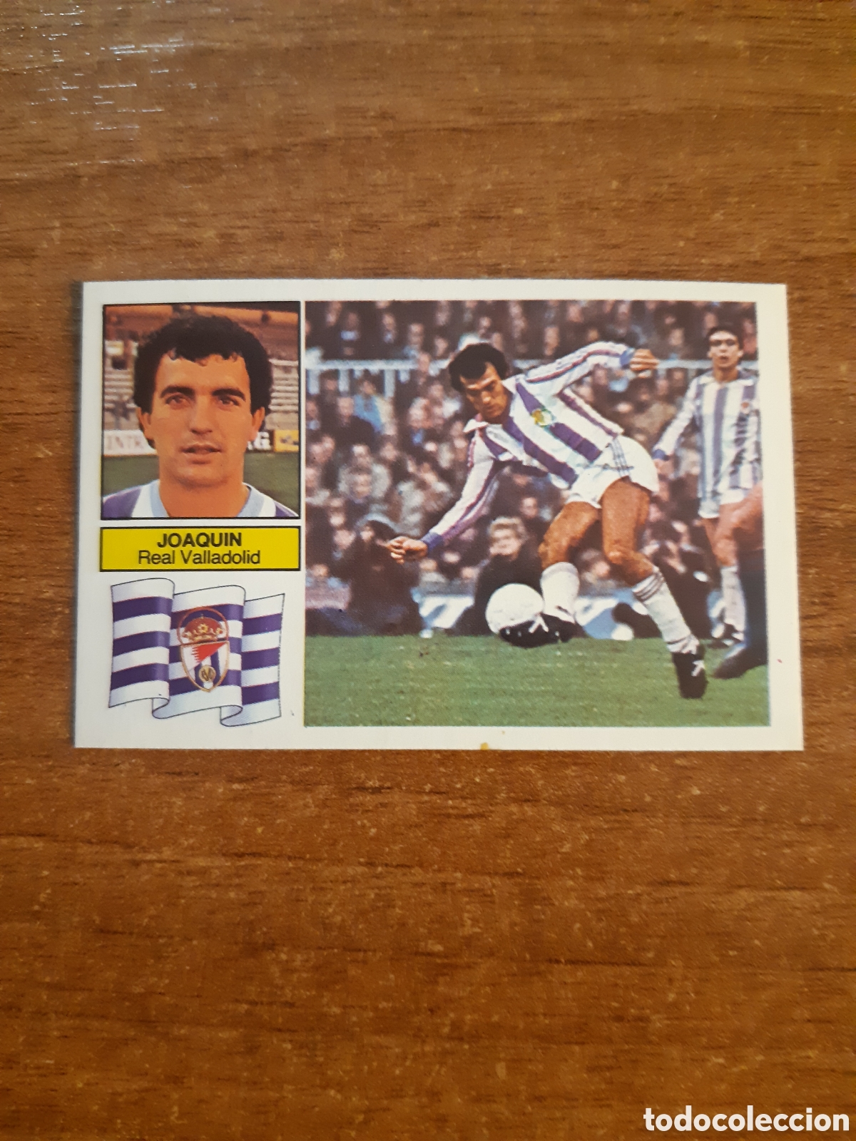 Cromos de Futebol: Joaqu&iacute;n (Valladolid) Liga 82-83 ESTE. Nunca pegado, sin pegar